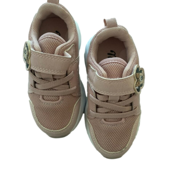 H&M + Disney Minnie Appliquéd Sneakers size 4.5 powder pink - Picture 7 of 8